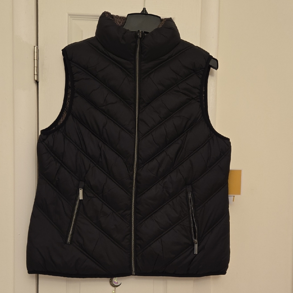 Michael Kors Black Quilted Vest